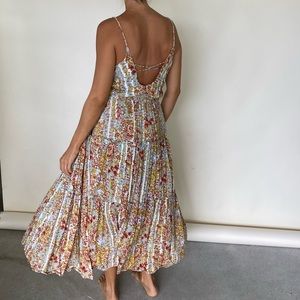 Free People maxi floral dress